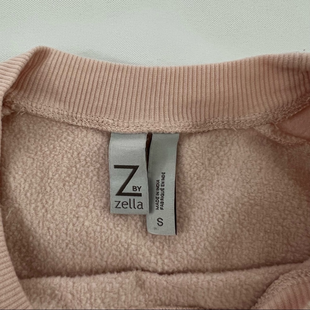 Z by zella pink pullover sweater - Picture 5 of 7